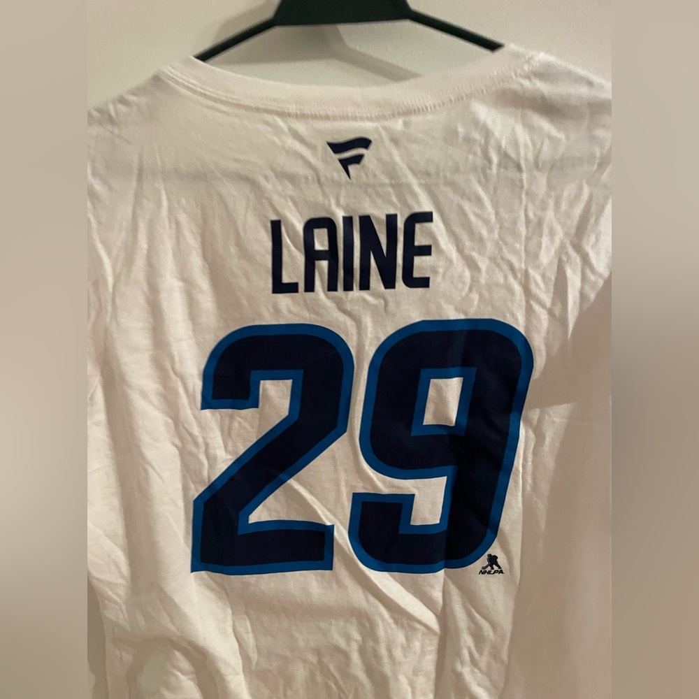 New Winnipeg jet White Fanatics Laine 29 T-Shirt women